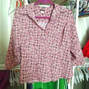 TANGENTS BUTTON DOWN TOP SIZE LARGE